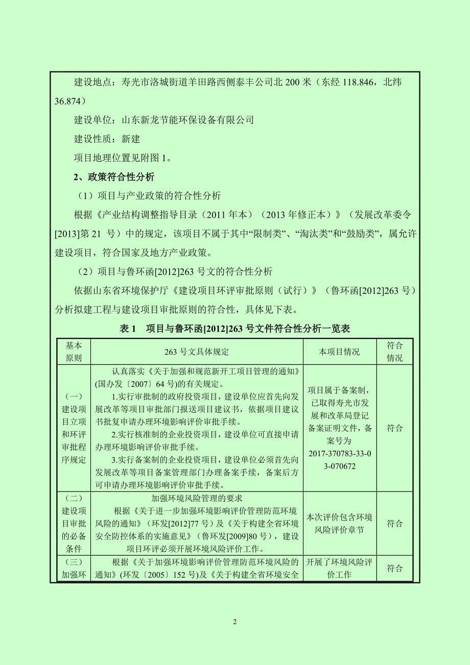 山东新龙节能环保设备有限公司压力容器制造项目环境影响报告表_第5页