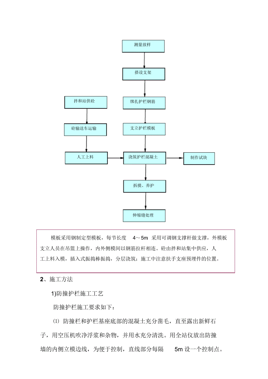 A7标首件防撞护栏工艺总结_第3页