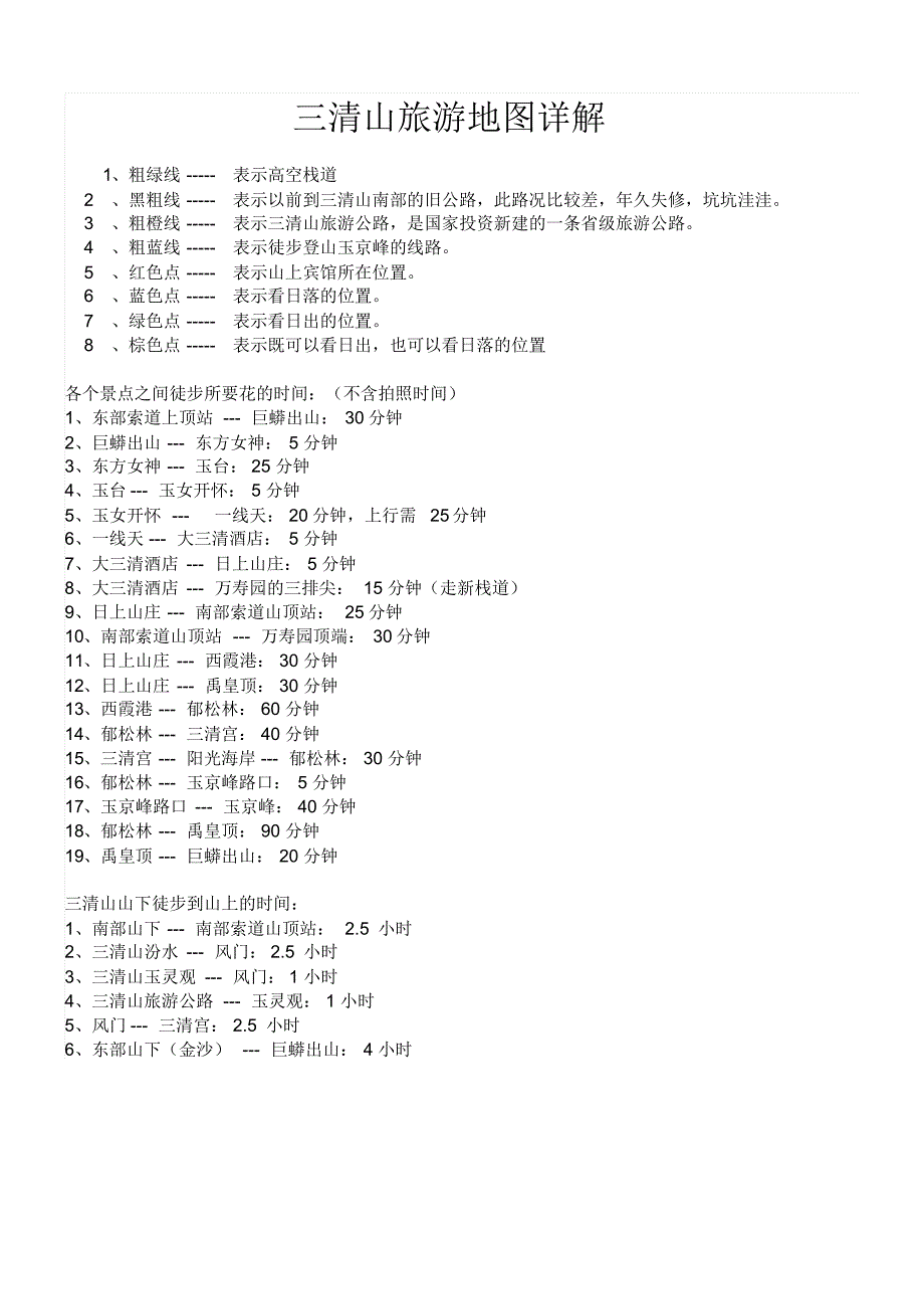 三清山旅游地图详解_第1页