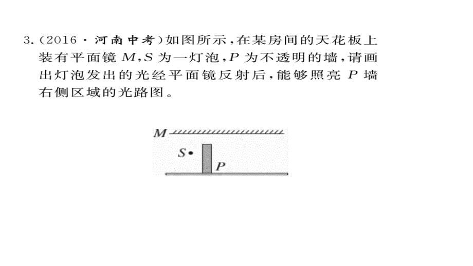 20172018学年八年级物理上册人教版（通用）作业课件专题三_光的图像问题_（共12张ppt）_第5页