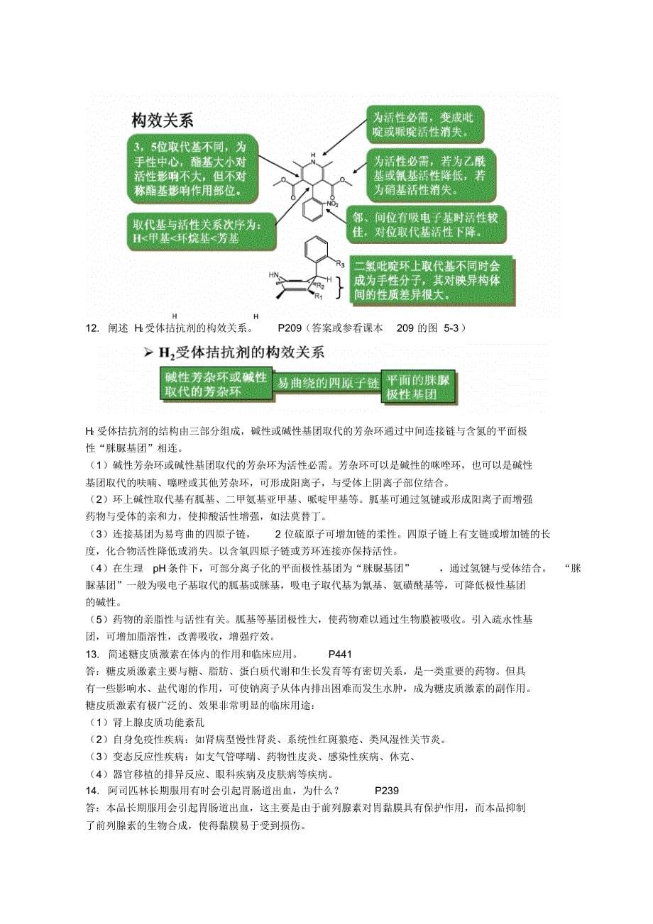 中大药物化学考试复习答案_第5页