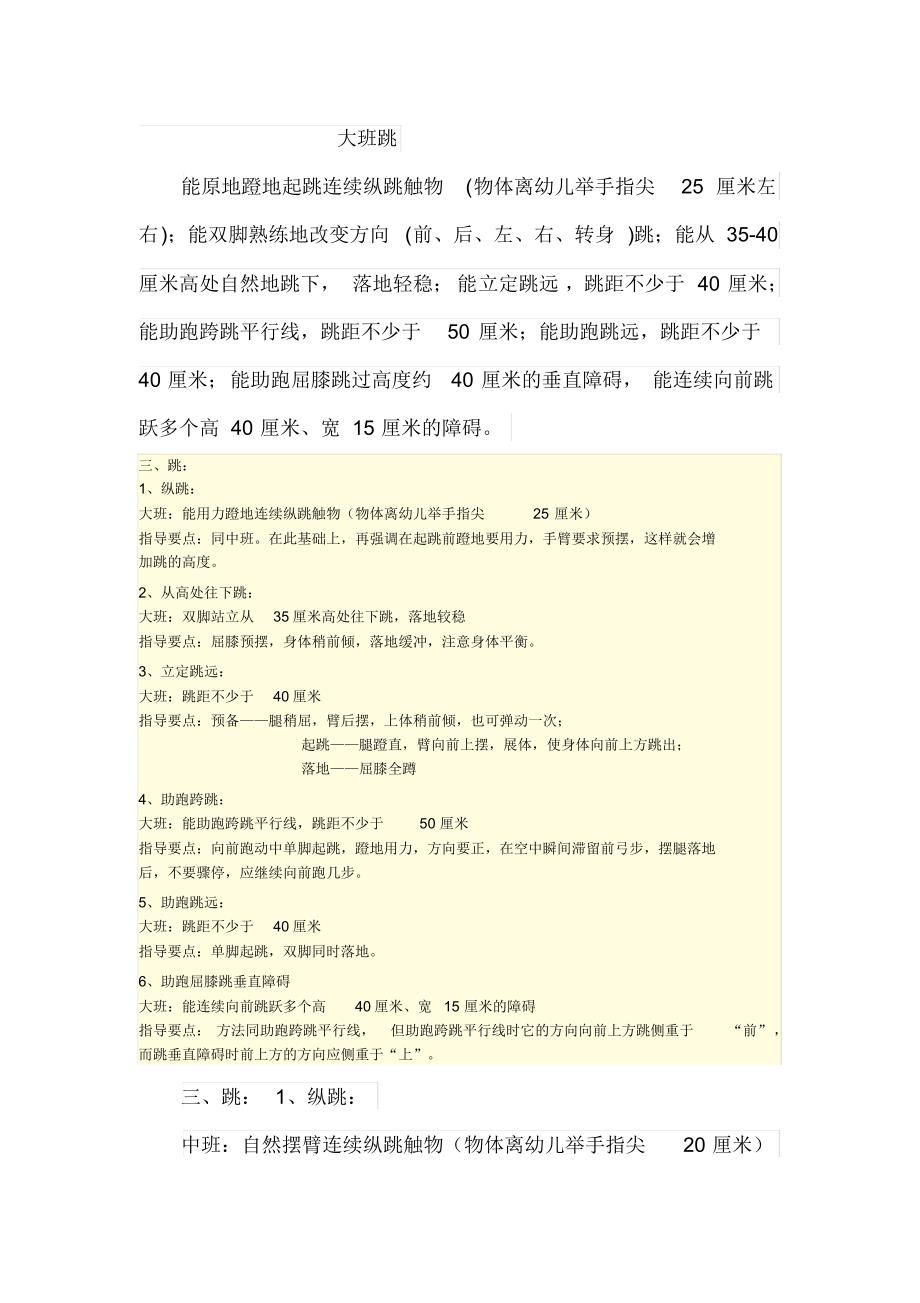 中班跳能力目标_第1页