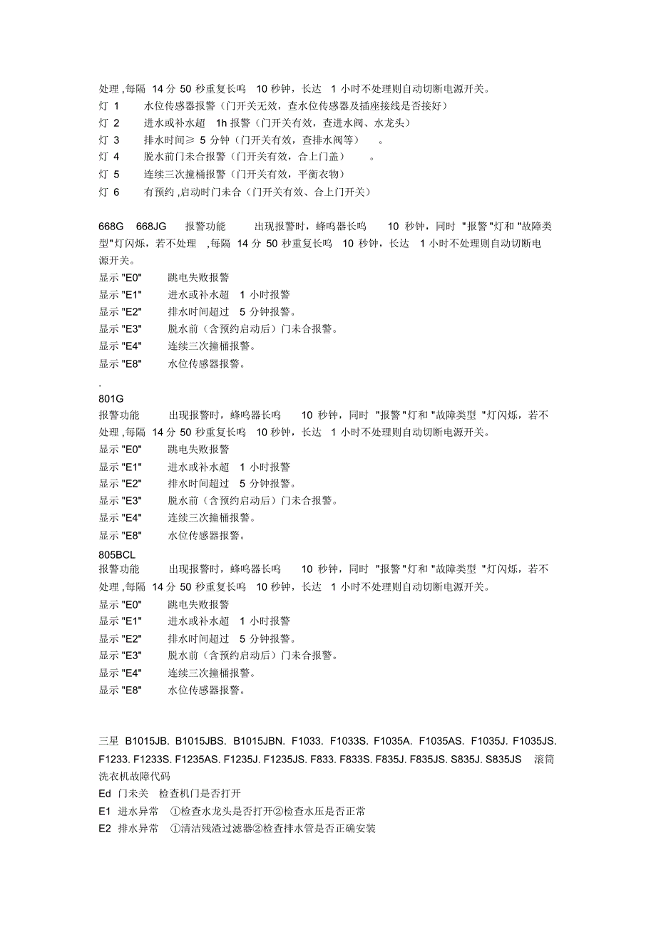 全自动洗衣机故障代码_第4页