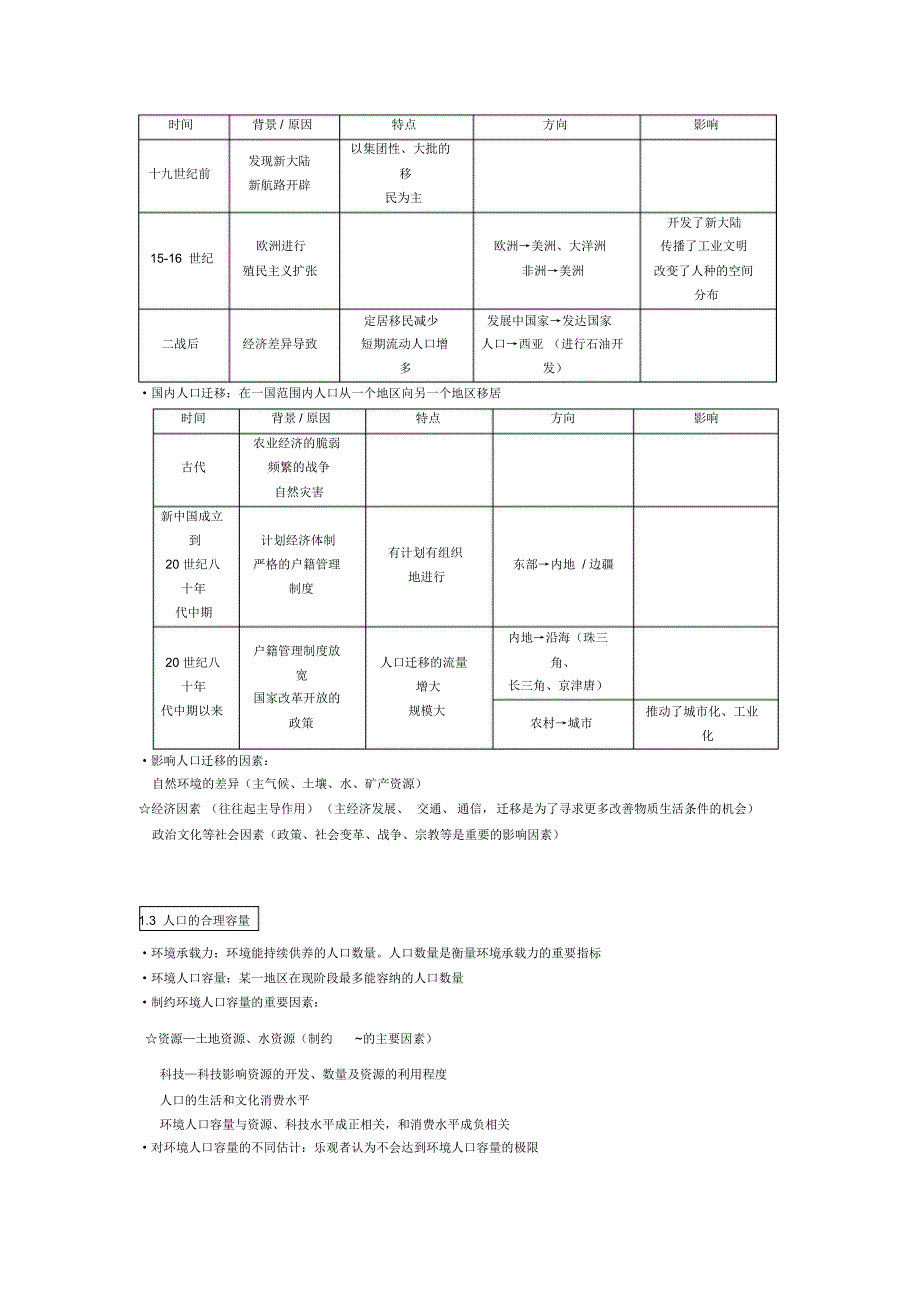 人教版必修二期中地理复习资料_第2页