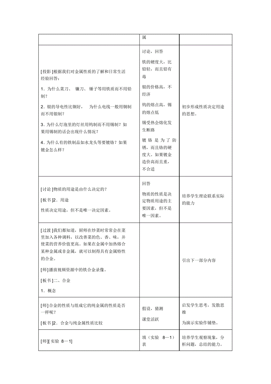 九年级化学下册教学设计_第3页