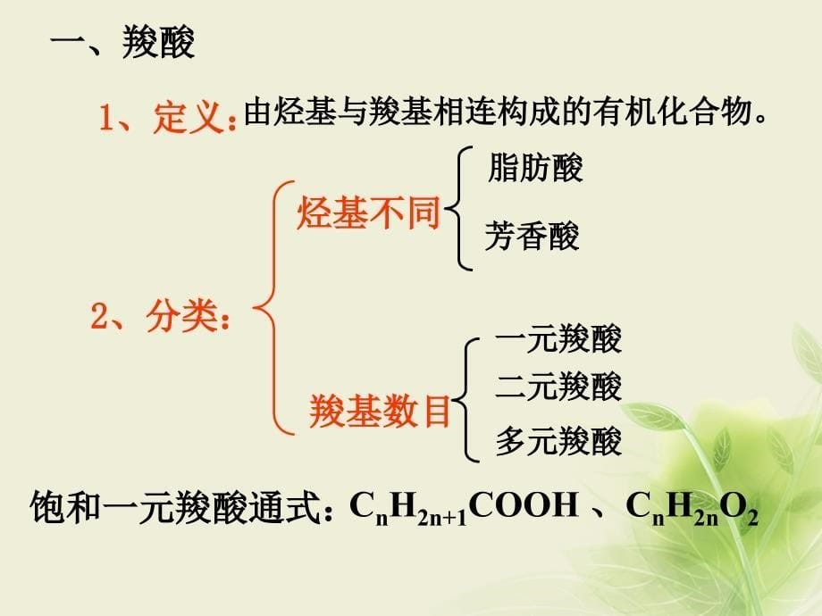 江西省吉安县高中化学 第三章 烃的含氧衍生物 3.3.1 羧酸（一）课件 新人教版选修5_第5页