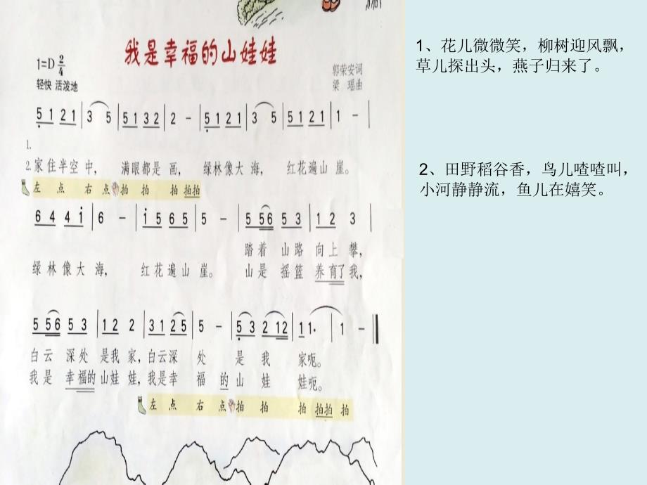 《3大山的孩子唱歌《我是幸福的山娃娃》课件》小学音乐沪教版三年级下册_1_第4页