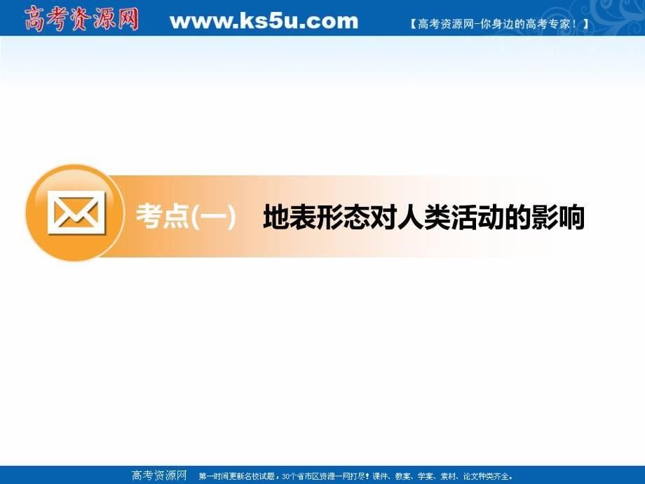 2019届高中新创新一轮复习地理江苏专版课件：第二部分 第六章 第一讲 地表形态和全球气候变化对人类活动的影响 _第5页