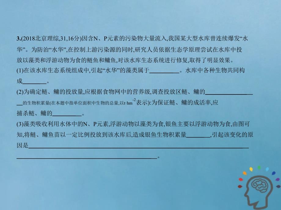 北京专版2019版高考生物一轮复习专题23生态环境的保护及生态工程课件_第4页