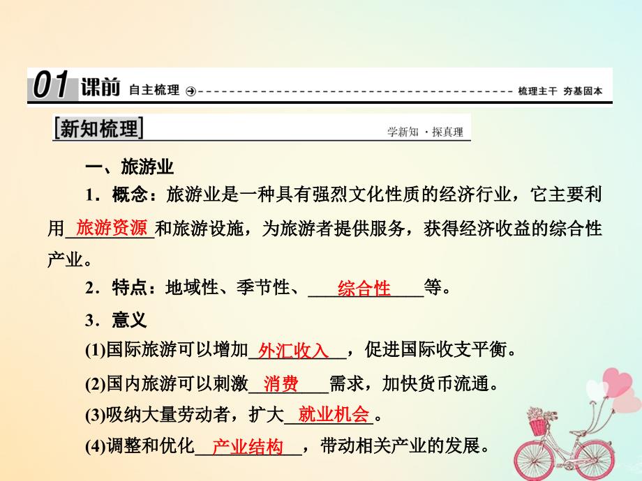 2017-2018学年高中地理 第三单元 产业活动与地理环境 第三节 旅游业与地理环境（选学）课件 鲁教版必修2_第3页