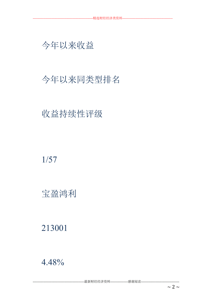 偏股混合型基金半月收益前后各10名_第2页