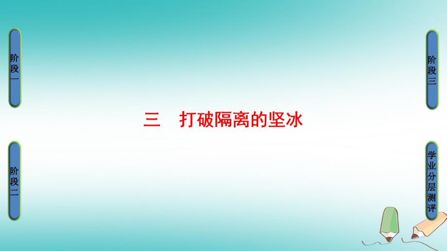 2018年高考历史一轮复习专题83打破隔离的坚冰课件新人教版必修_第1页