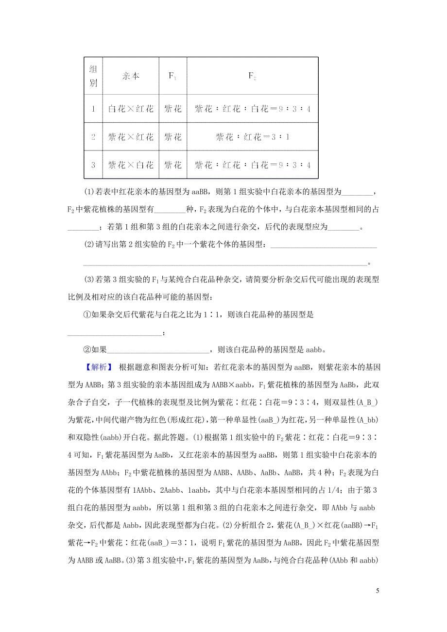 2019年高考生物一轮复习训练选编3新人教版_第5页