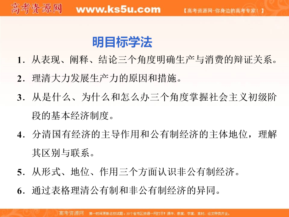 2018-2019学年度高中新创新一轮复习政 治通用版课件：必修1 第二单元 第四课　生产与经济制度 _第4页