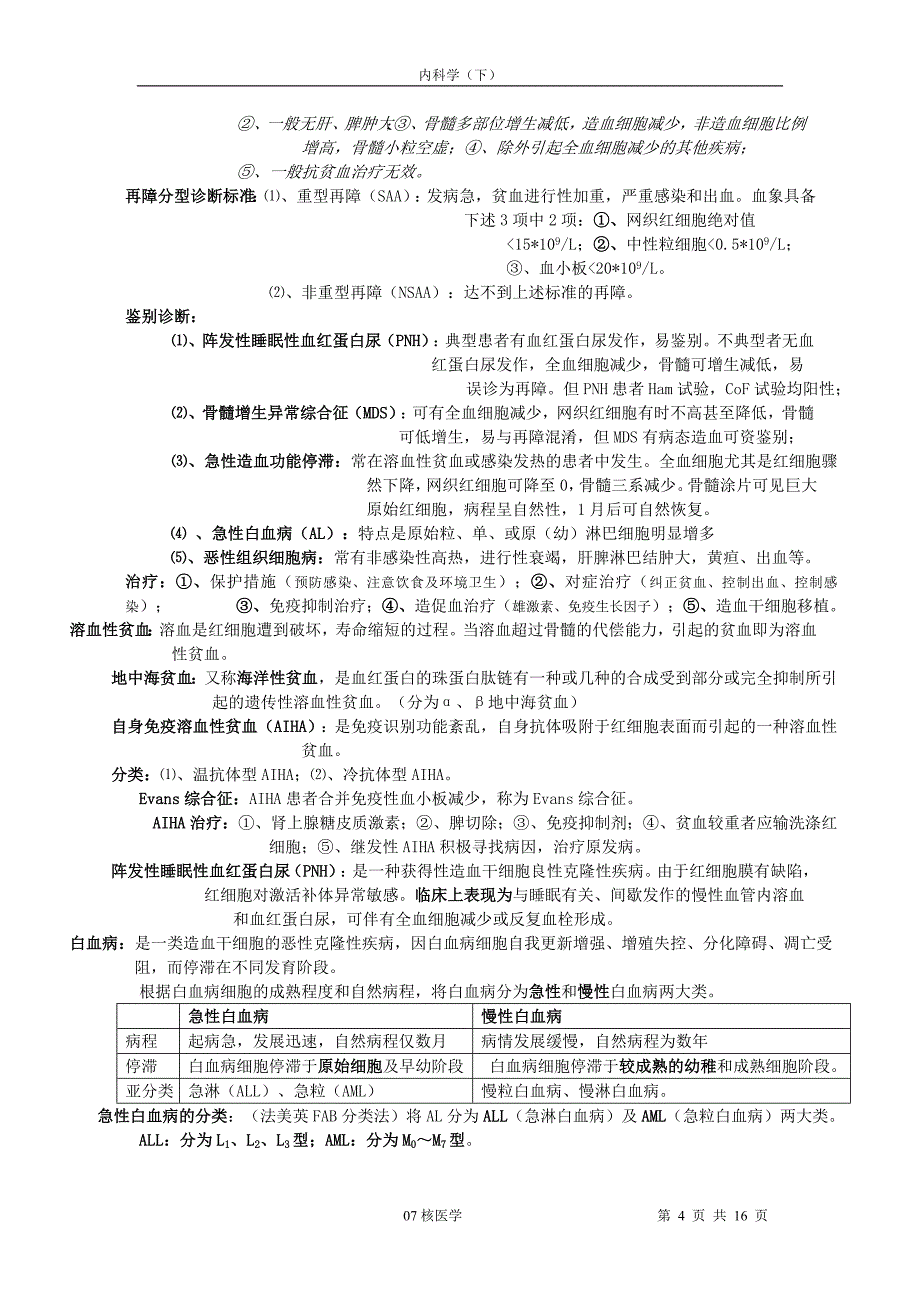 内科学下复习重点_第4页