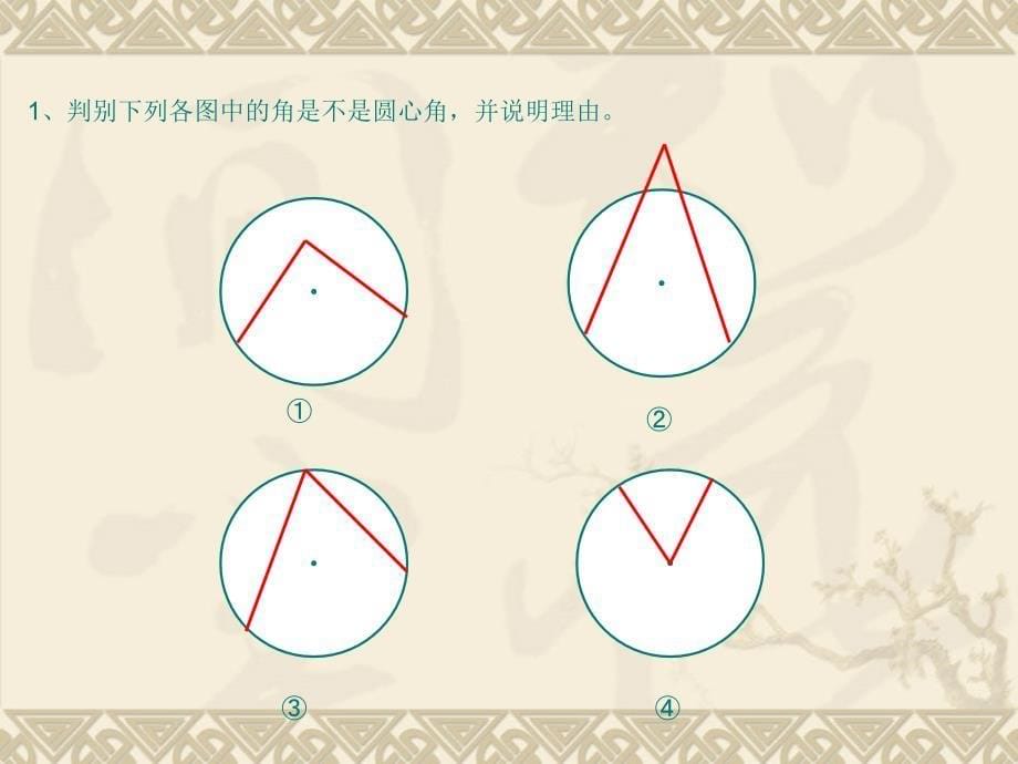 应用旺草中学中学数学九年级数学上册《弧 弦 圆心角》课件 人教新课标版_第5页