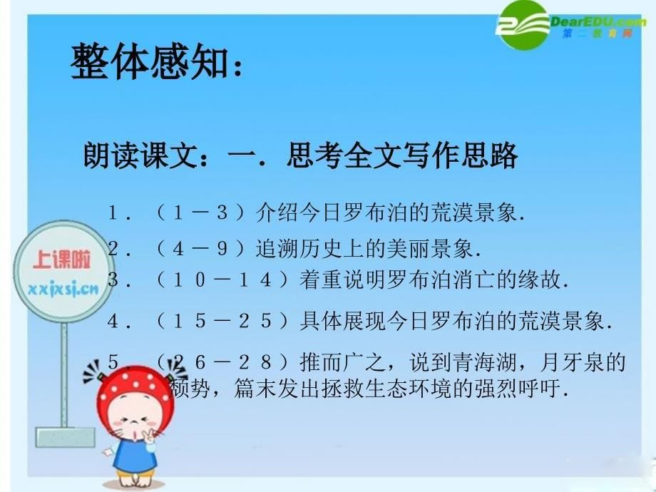 八年级语文下册第十二课《罗布泊消逝的仙湖》课件_新人教版_第5页