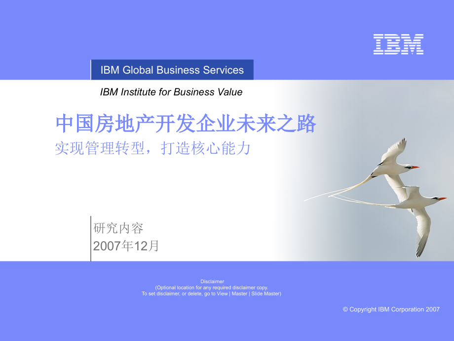 IBM-地产企业核心能力塑造_第1页