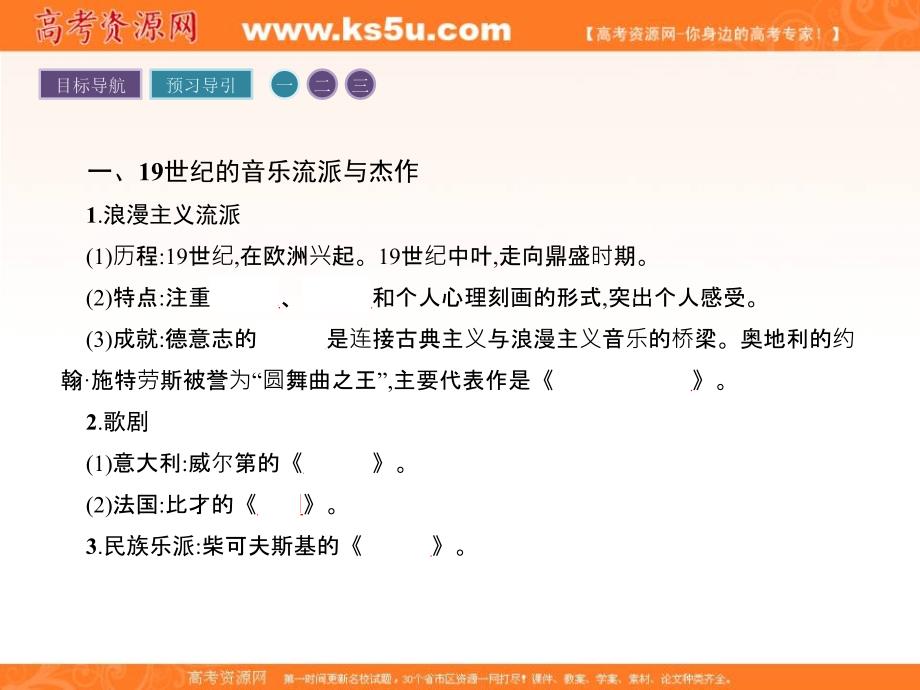 南方新课堂 金牌学案20152016学年高二历史人教版必修3课件第8单元 24音乐与影视艺术 _第3页