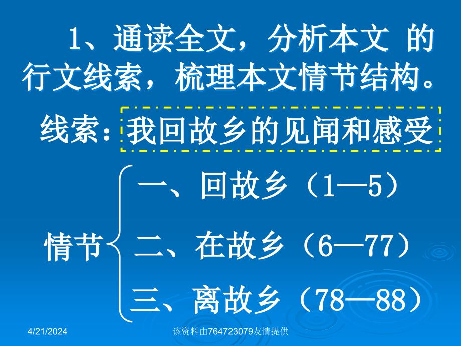 河大版八年级上册《故乡》ppt课件_第4页