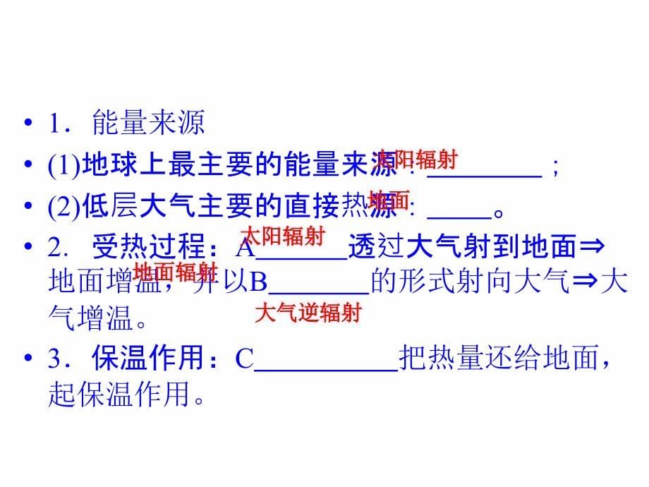 2014届高考地理一轮复习知识要点解读课件：自然地理 2.1 冷热不均引起大气运动.ppt_第5页