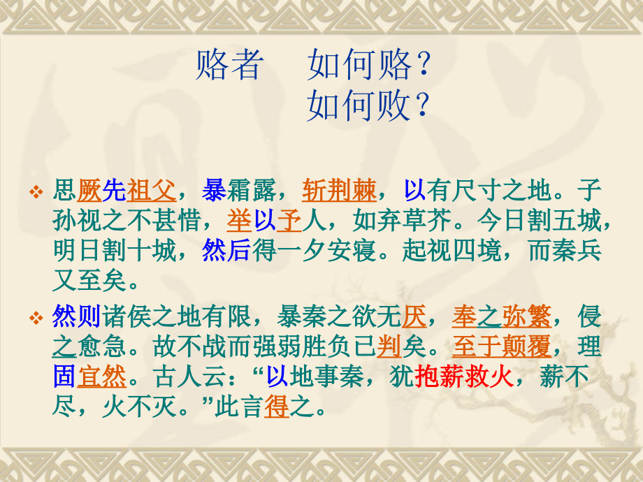 浙江省高中语文 六国论课件 新人教选修《中国古代诗歌散文欣赏》_1_第4页