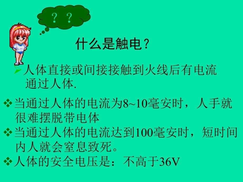 人教版八年级生活用电常识课件_第5页