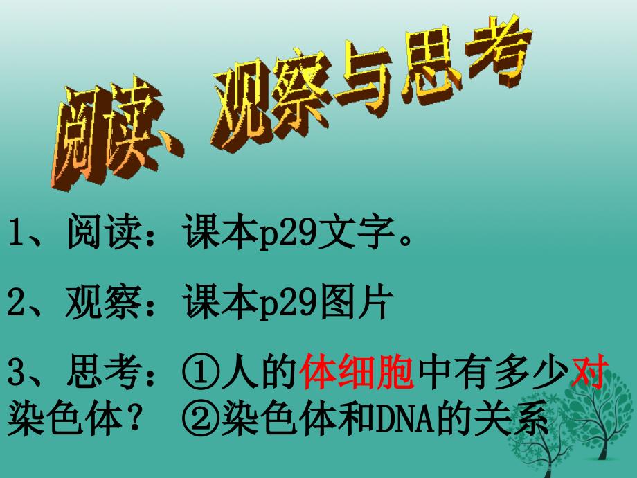 八年级生物下册_第七单元_第二节 基因在亲子间的传递课件3 （新版）新人教版_第3页