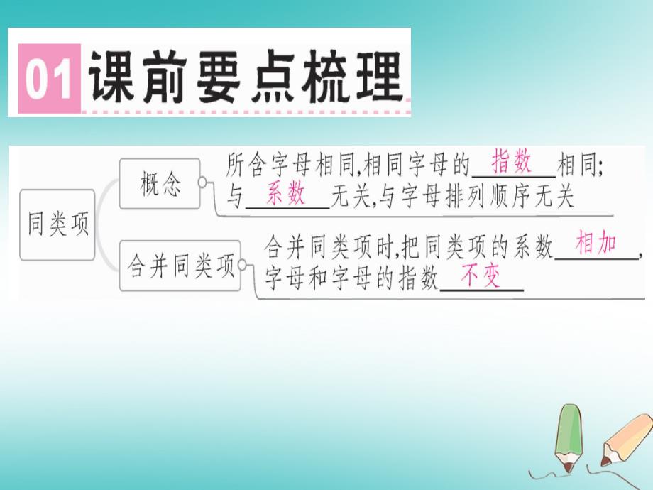 广东省2018年秋七年级数学上册第三章整式及其加减第5课时整式的加减1习题课件新版北师大版_第2页