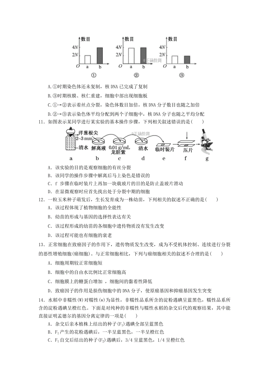 辽宁省凌源二中2017-2018学年度高一下学期期中考试生物试卷 word版含答案_第3页