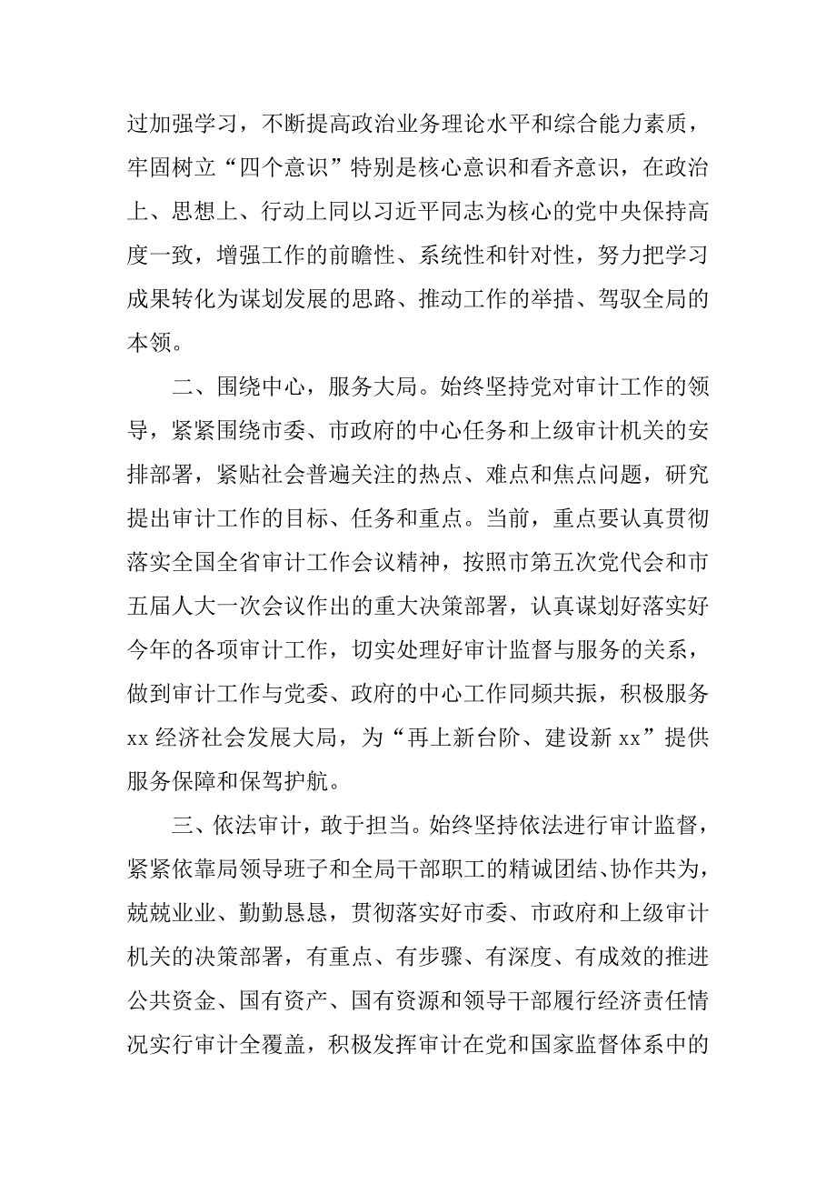 审计局局长任职表态发言稿.docx_第2页