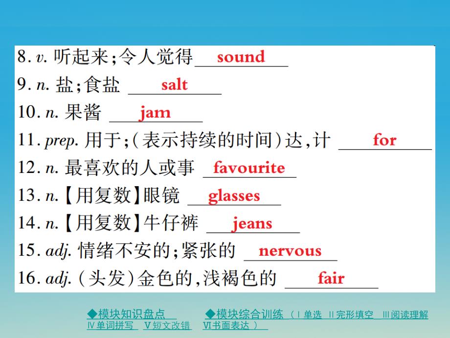 八年级英语下册 Module 1 Feelings and impressions Unit 3 Language in use作业课件 （新版）外研版1_第3页