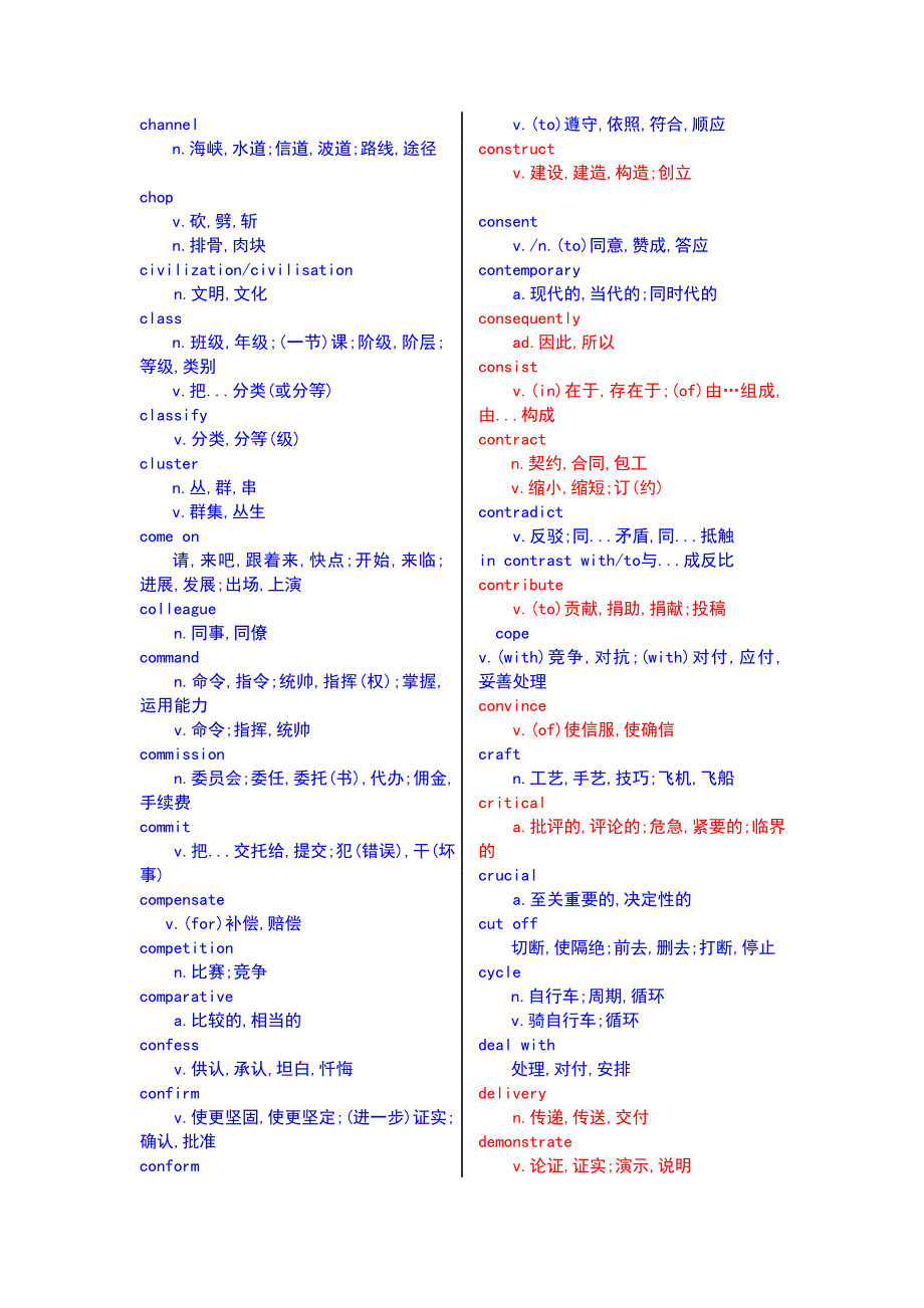 我亲自整理的高频词汇_第2页