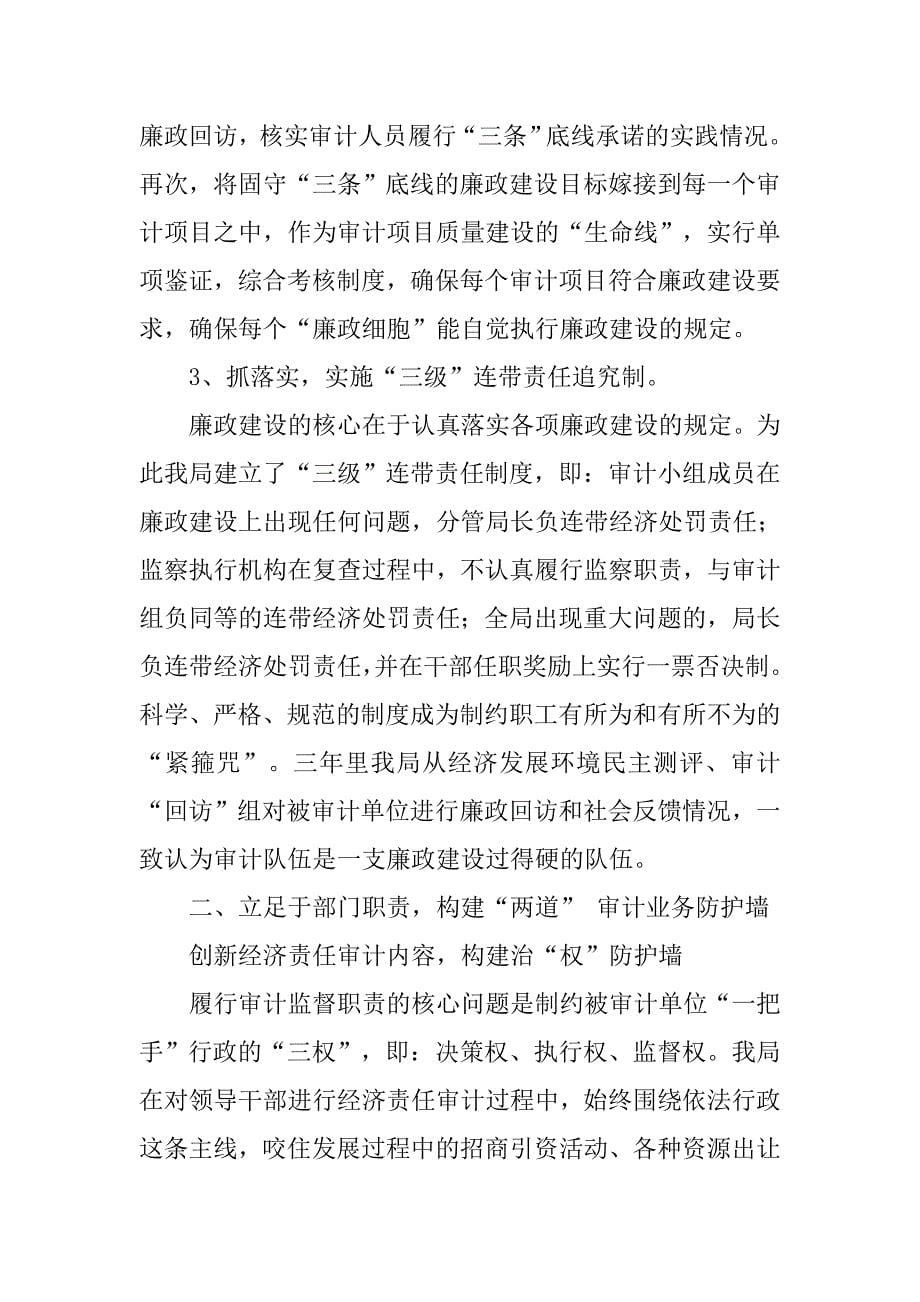 审计局近三年廉政风险防控情况工作总结.docx_第5页