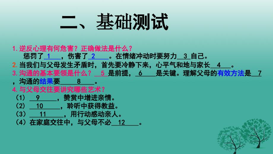 八年级政治上册 第二课 我与父母交朋友课件 新人教版1_第3页