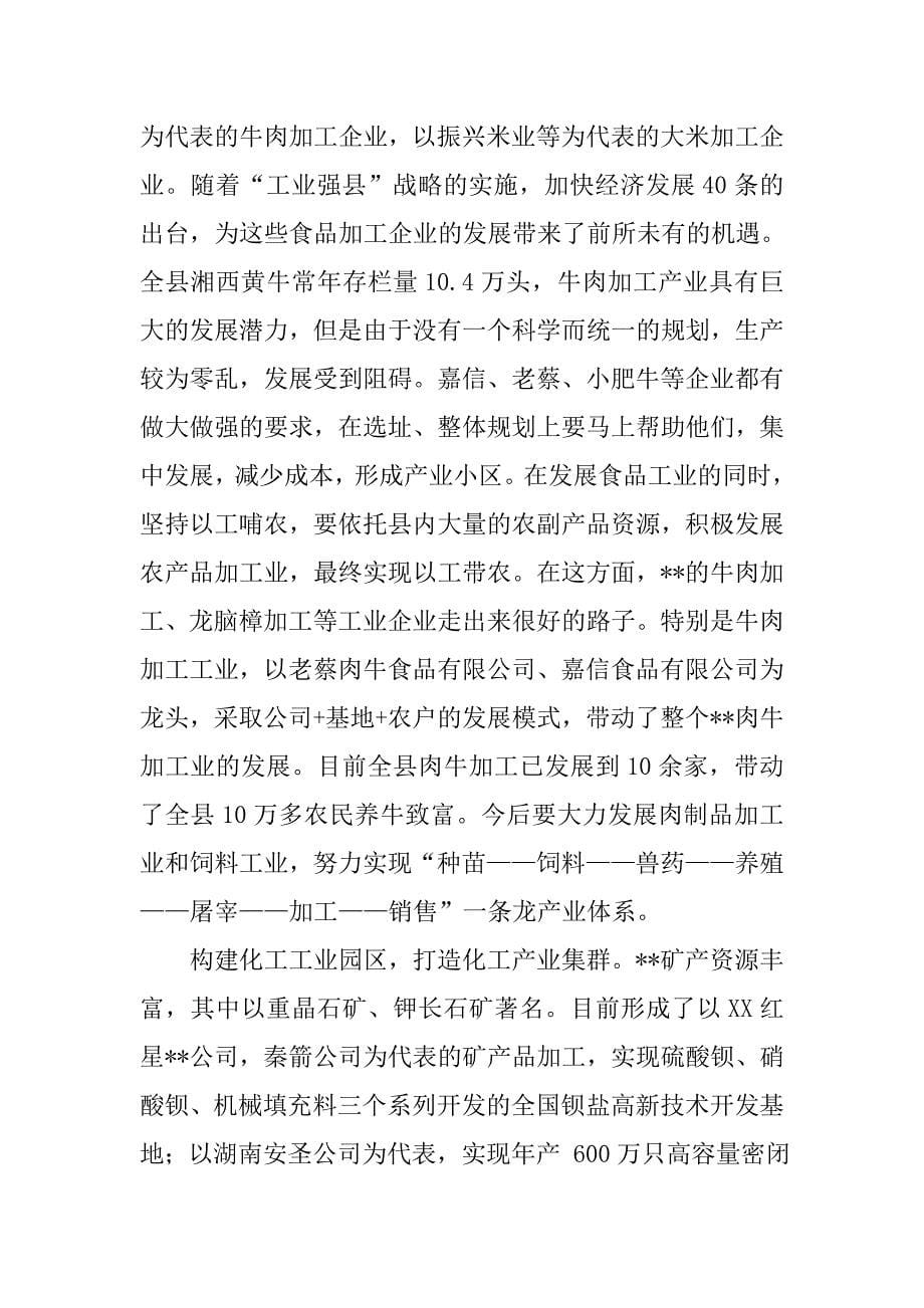 立足县情，抢抓机遇，实现工业新跨越.docx_第5页