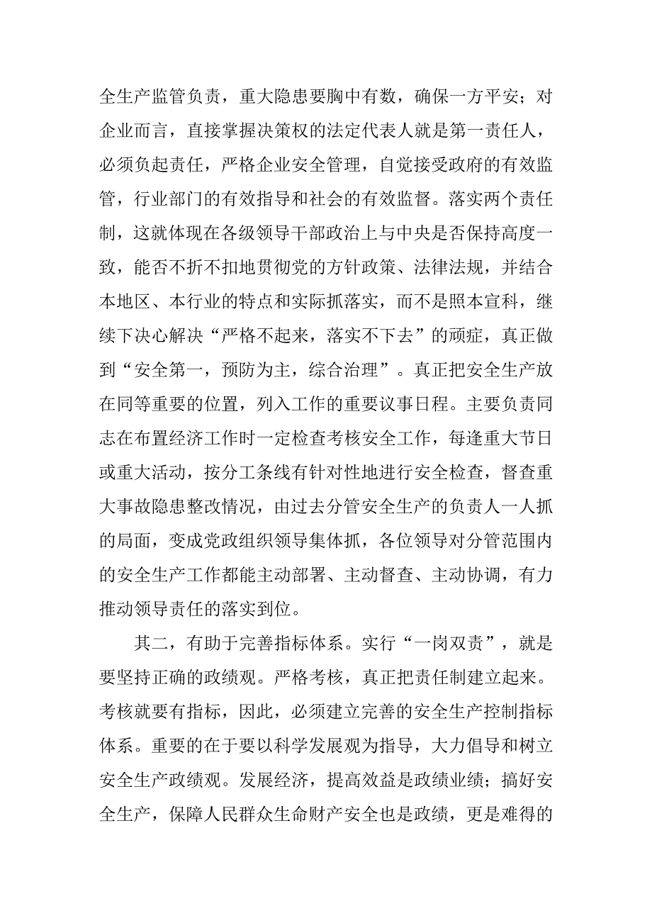 落实两个负责制重在实行一岗双责.docx_第3页