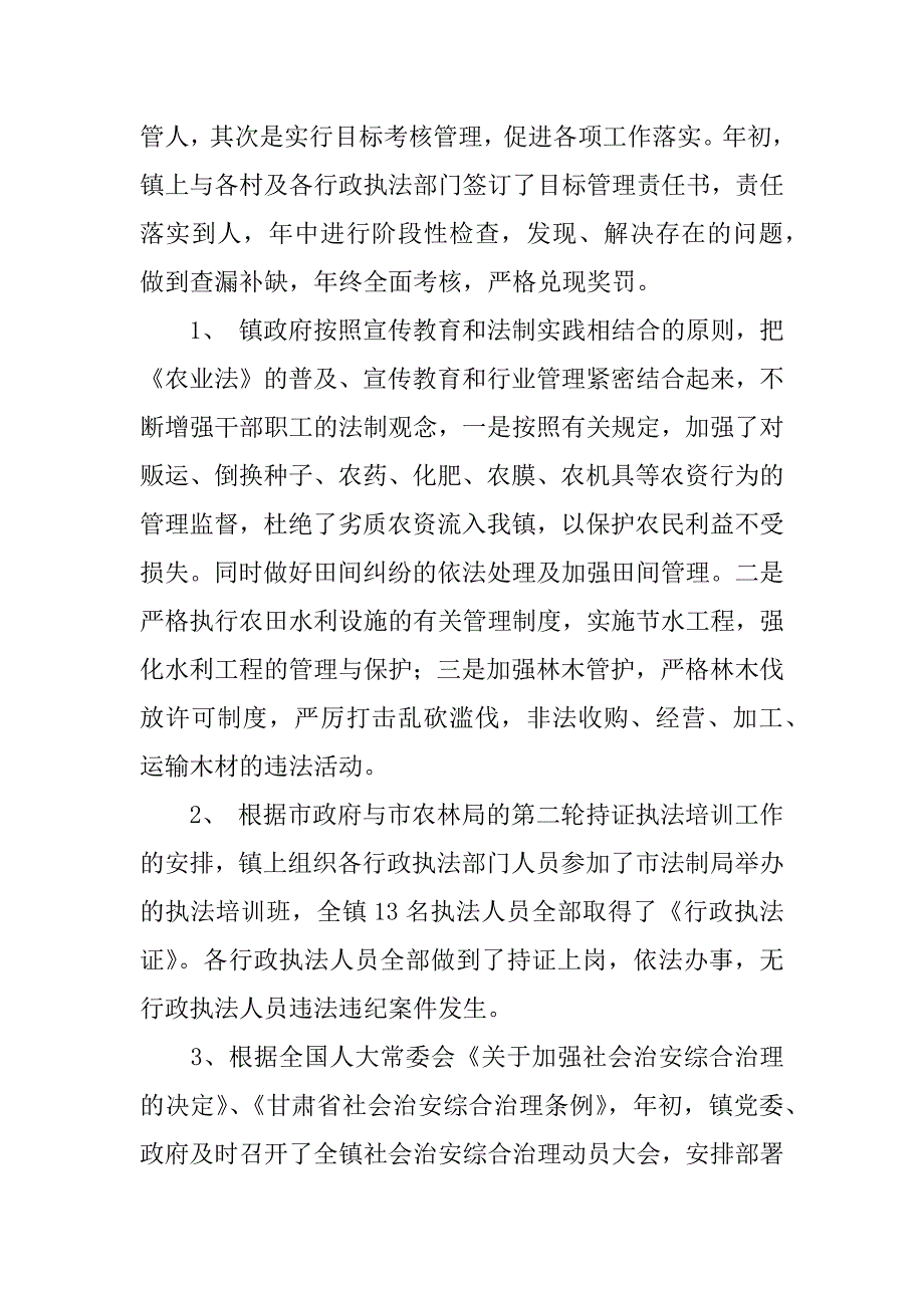 行政执法工作自查总结 .docx_第4页