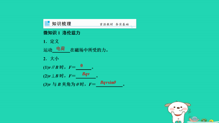 2019高考物理一轮复习 第九章 磁场 第2讲 磁场对运动电荷的作用课件_第2页