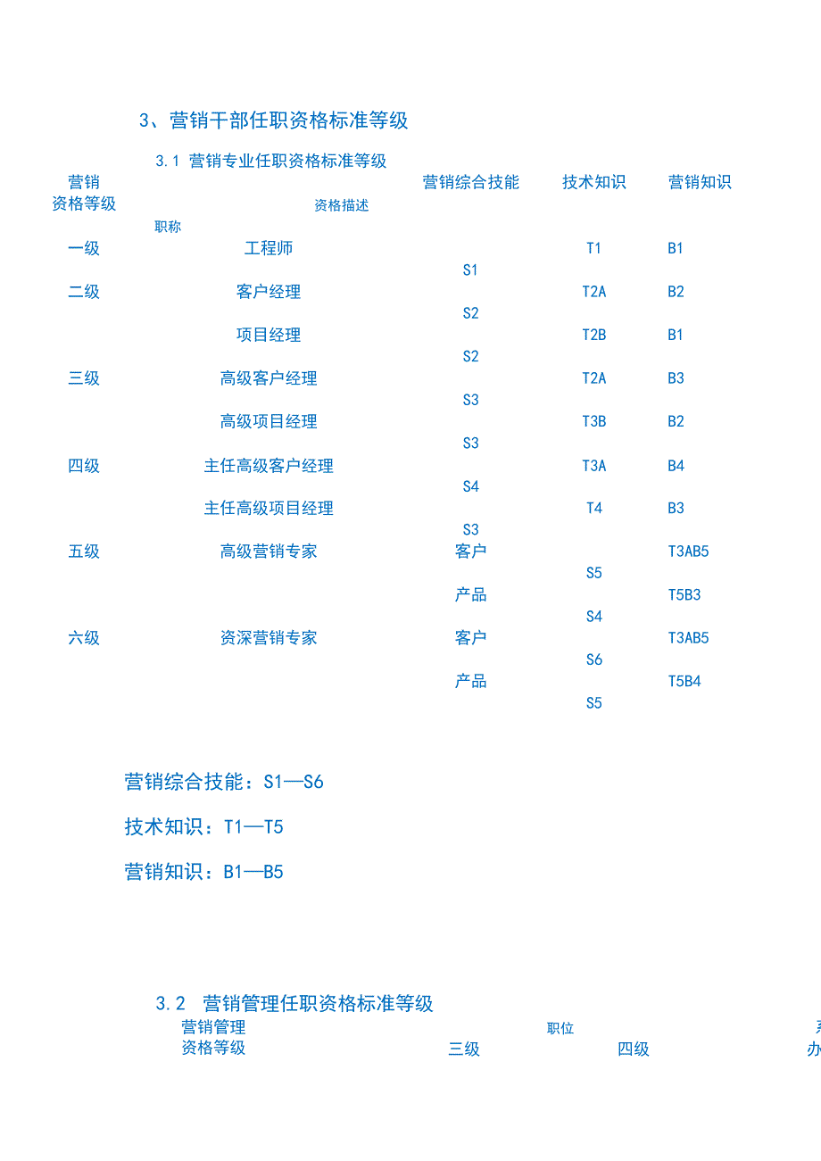 优秀民企人力资源管理之营销干部任职资格全套a_第3页