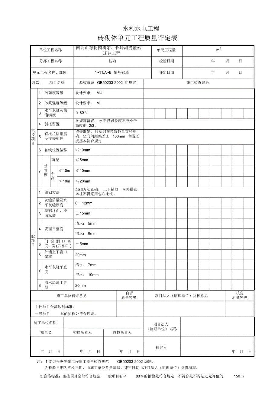 建筑装修工程质量评定表_56646_第5页