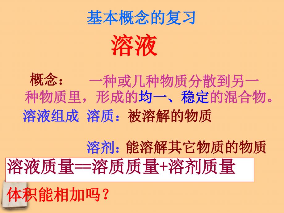 九年级化学下册_第九单元_《溶液》复习课 课件 人教新课标版_第4页