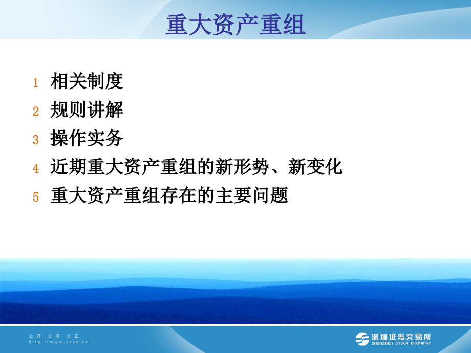 深交所最新重大资产重组讲座,并购从业者必看.ppt_第2页