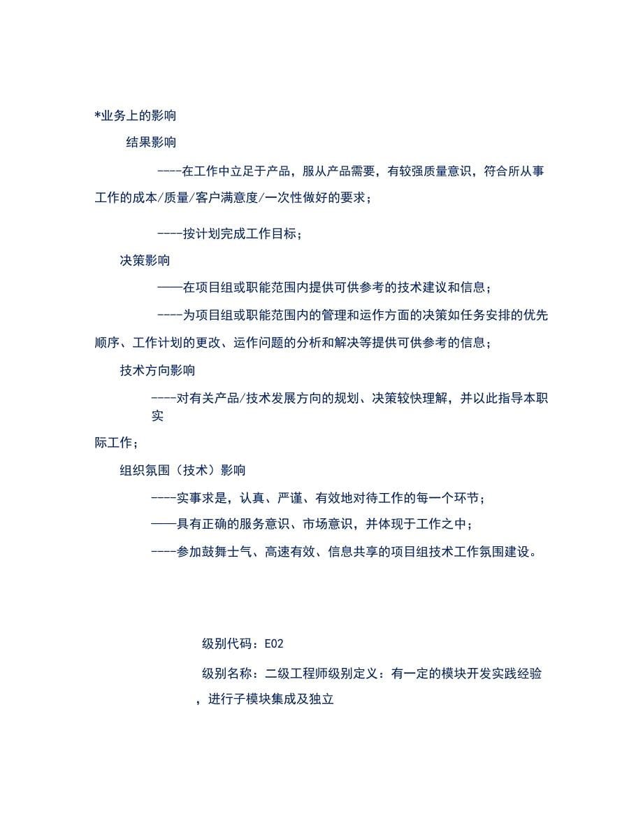 优秀民营企业任职资格评价标准（全套）_第5页