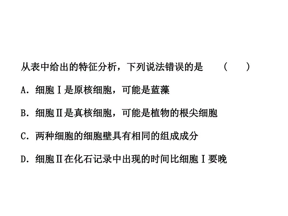 三维设计2012高考生物二轮复习课件第二部分_题型五_表格分析题_第4页