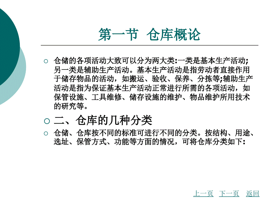 中职物流仓储与配送（主编谢雪梅_北理工版）课件第二章_仓库管理_第3页