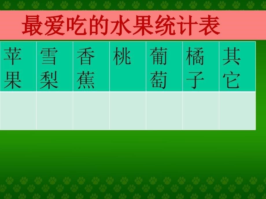 三年级下册冀教版数据的收集和整理第一课时ppt课件_第5页