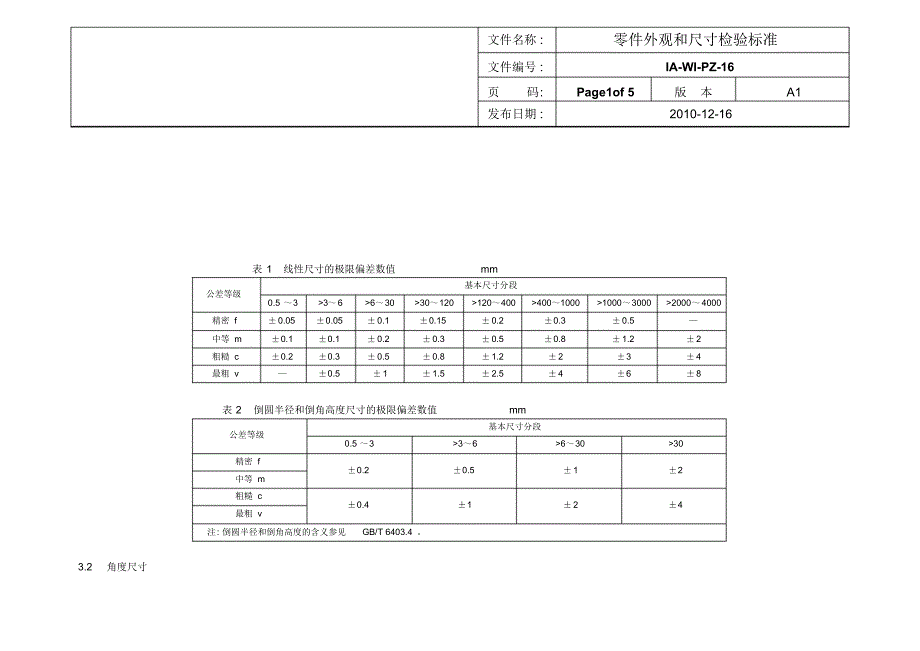 零件外观和尺寸检验标准_第4页