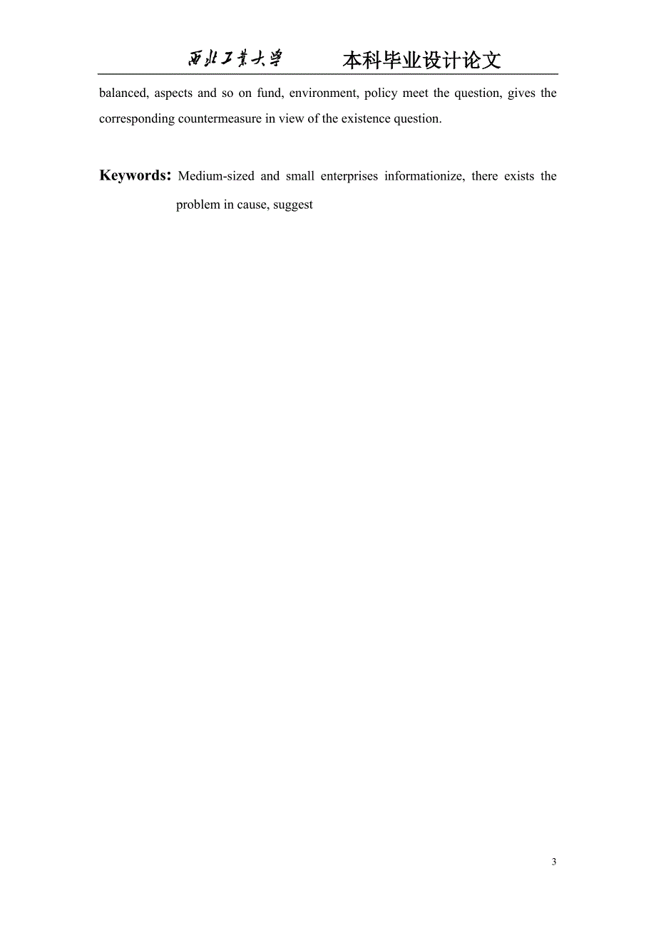 （毕业论文）-我国中小企业信息化中存在的问题及其对策的研究分析论文_第3页