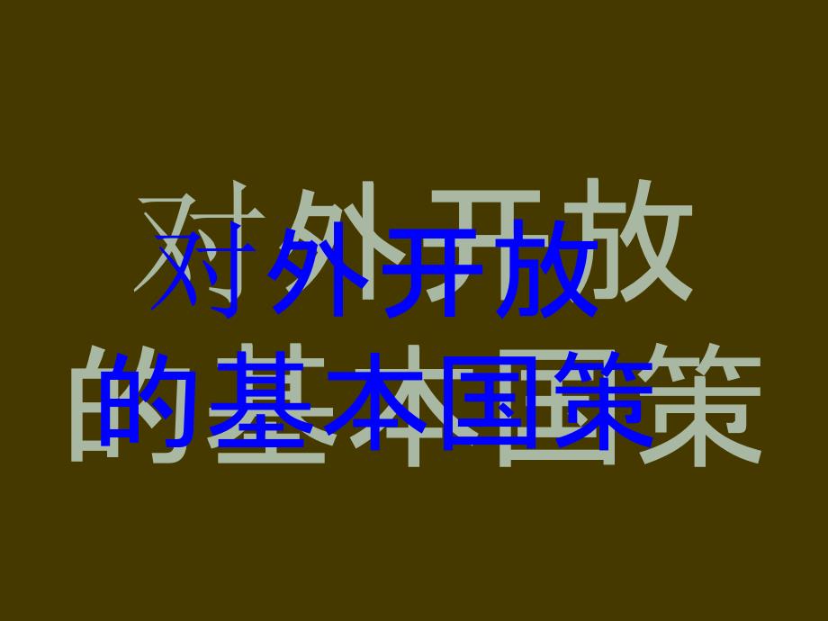 九年级思品第一框对外开 放的基本国策好_第4页